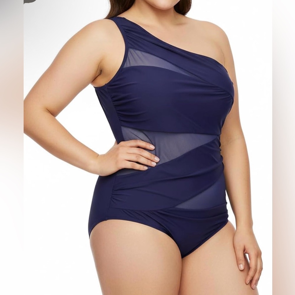 Runtlly Mesh one piece swimsuit